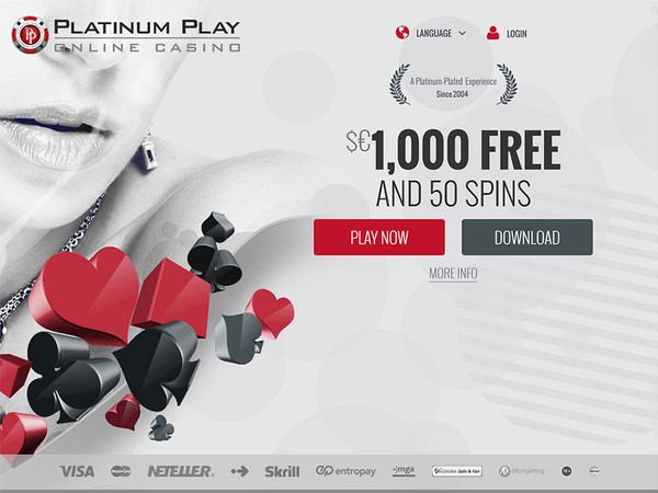 Platinum Play Casino Screenshot