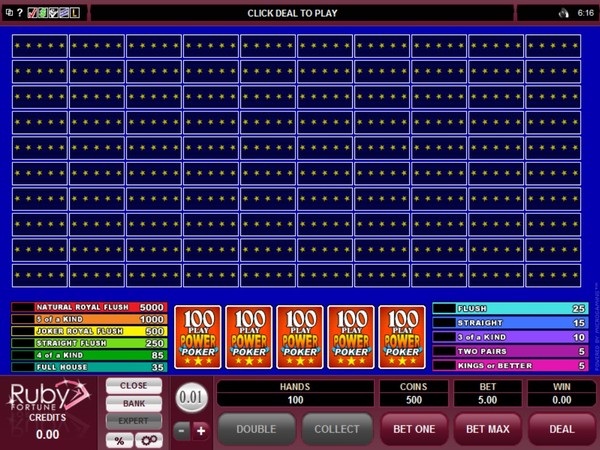 Ruby Fortune Casino Screenshot